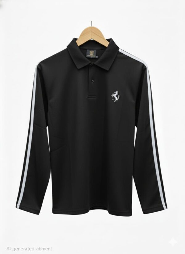 full sleeves premium cotton t-shirts with three strips