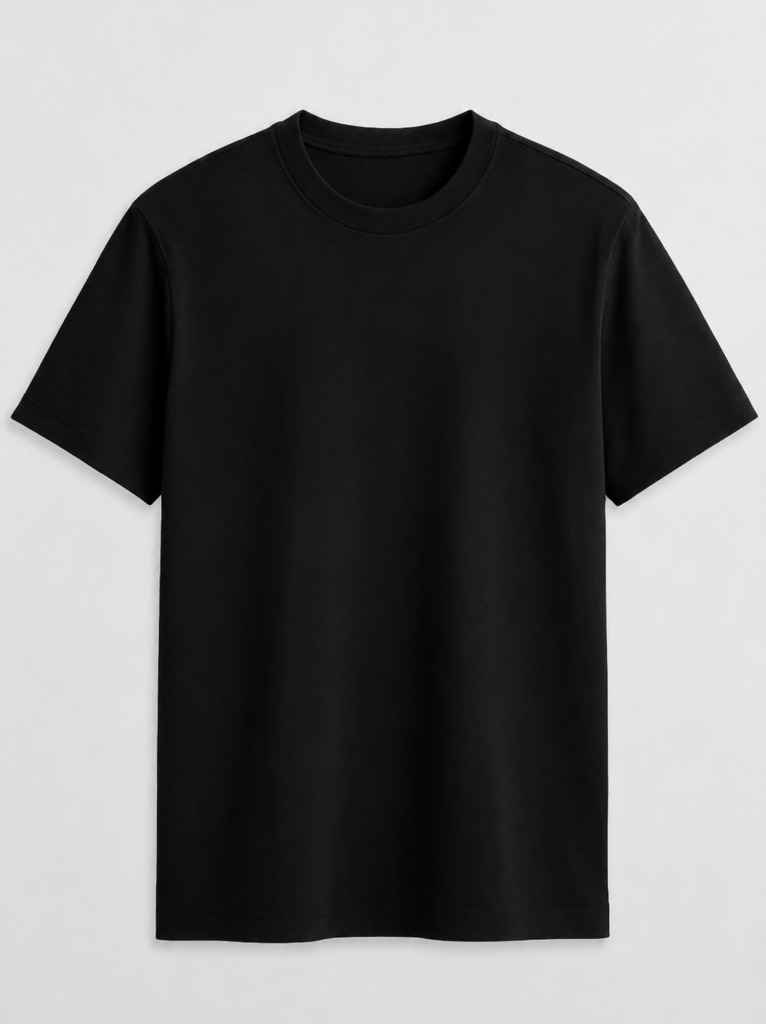 premium black half sleeves t-shirt for Man