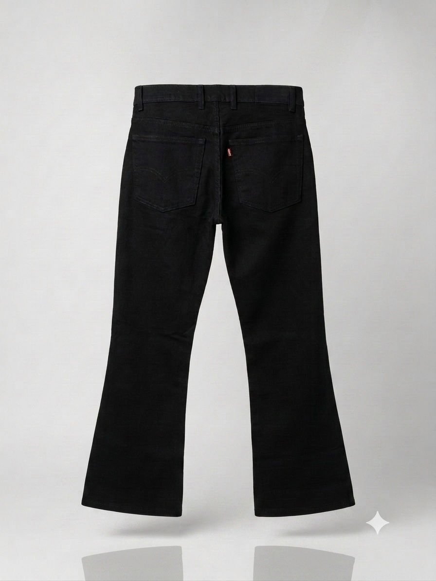 Premium Men's Bootcut Black Denim - Image 2