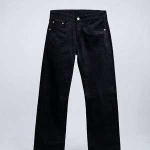 Premium Black straight fit denim for mens