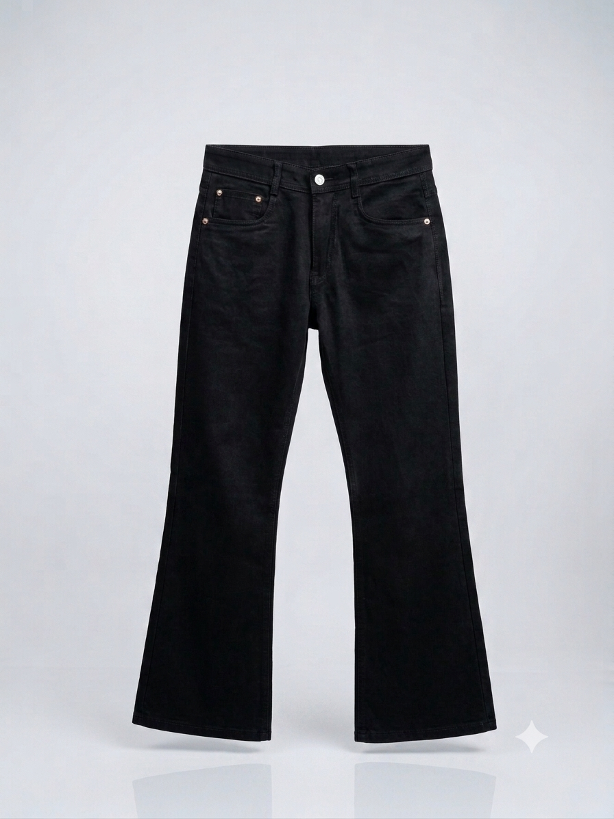 Premium Men's Bootcut Black Denim